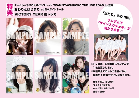 チームしゃちほこ 公式パンフレットTEAM SYACHIHOKO THE LIVE ROAD to